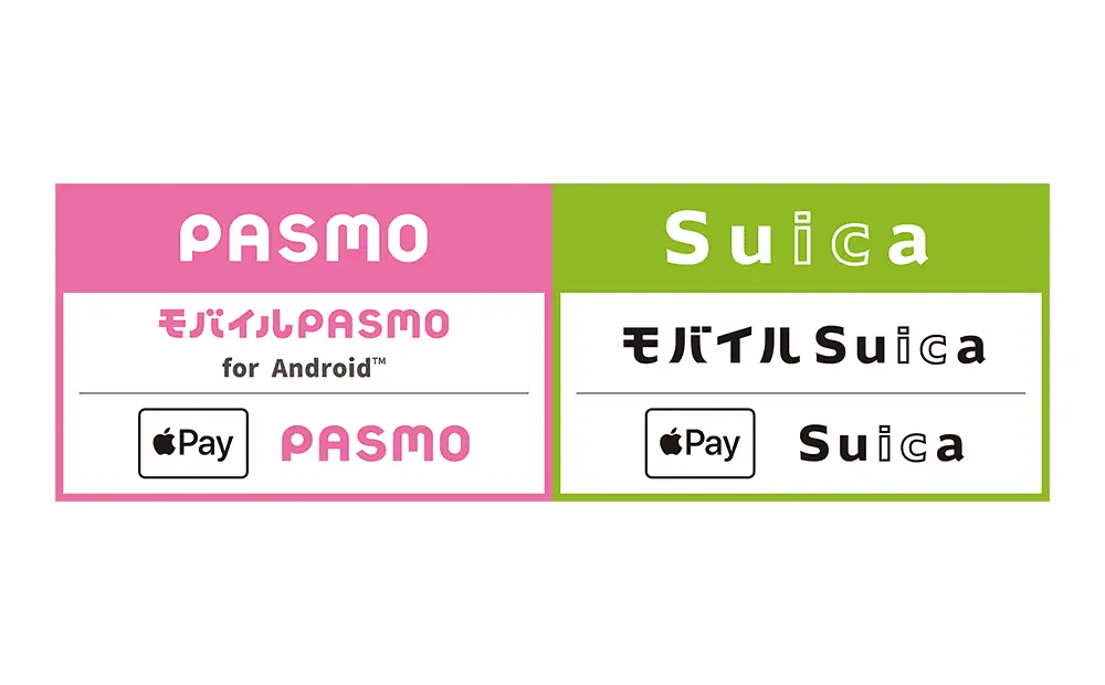 PASMO,Suicaご利用いただけます