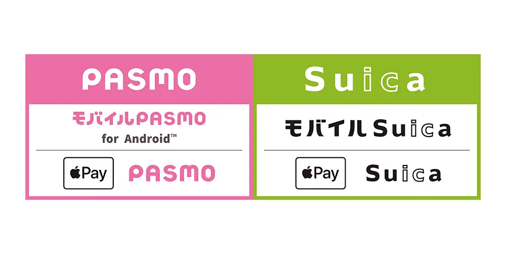 PASMO,Suicaご利用いただけます