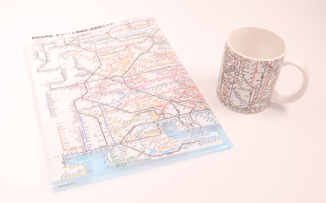 初の商品化！PASMO・Suica路線図グッズが新登場｜モバイルPASMO及び